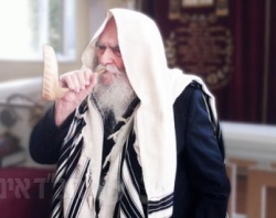 הרב זלמן טוביה אבלסקי תוקע בשופר